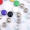 Enamel Prong Ring Snaps with Button Cover 4-Part Set Durable Fasteners Multiple Colors